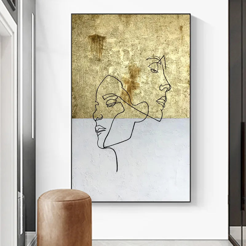 Faces Abstract Wall Art