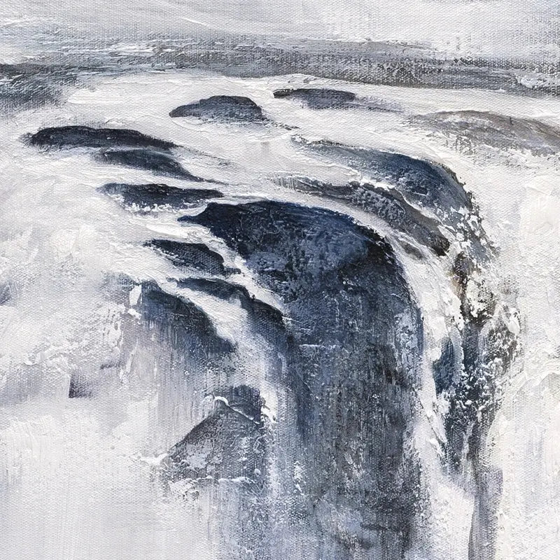 Waterfall Abstract Painting