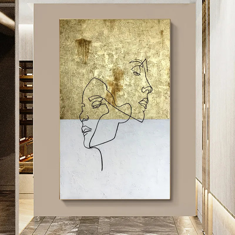 Faces Abstract Wall Art