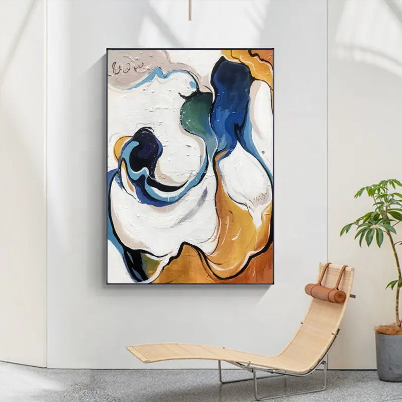 Crossing Rivers Abstract Painting