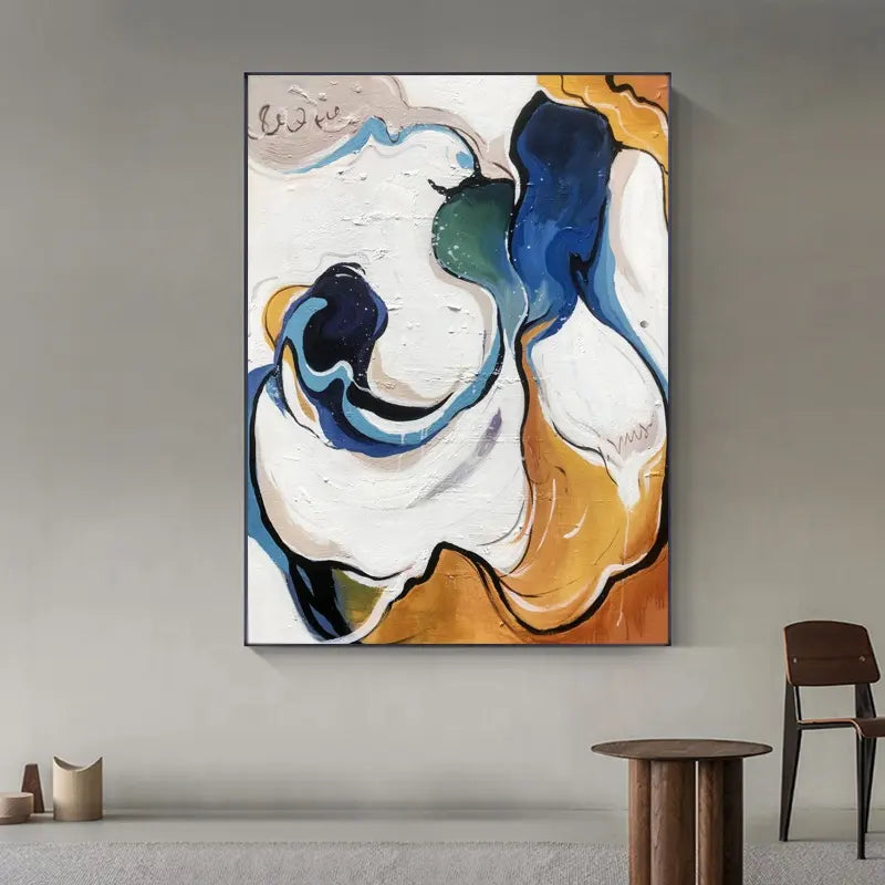 Crossing Rivers Abstract Painting