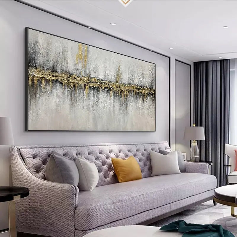 Gold Line Abstract Wall Art