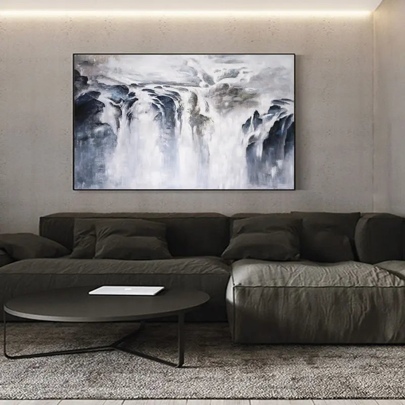Waterfall Abstract Painting