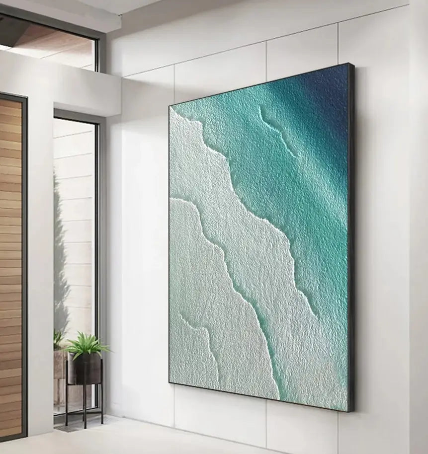 "Indian Ocean" Textured Oil Painting