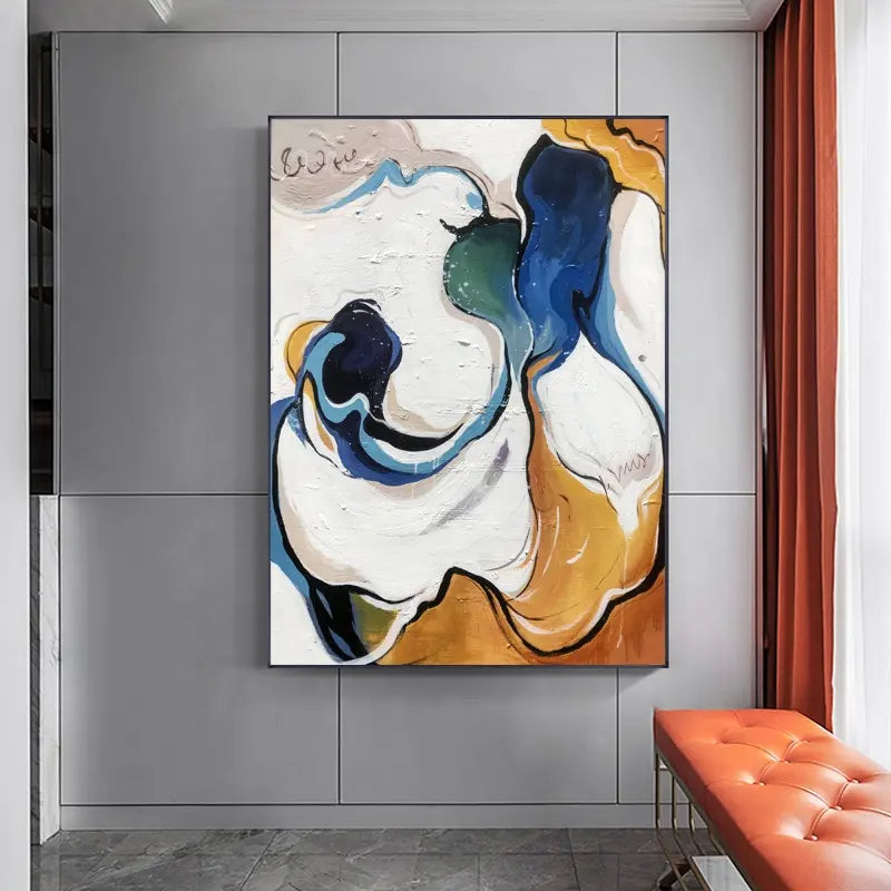 Crossing Rivers Abstract Painting