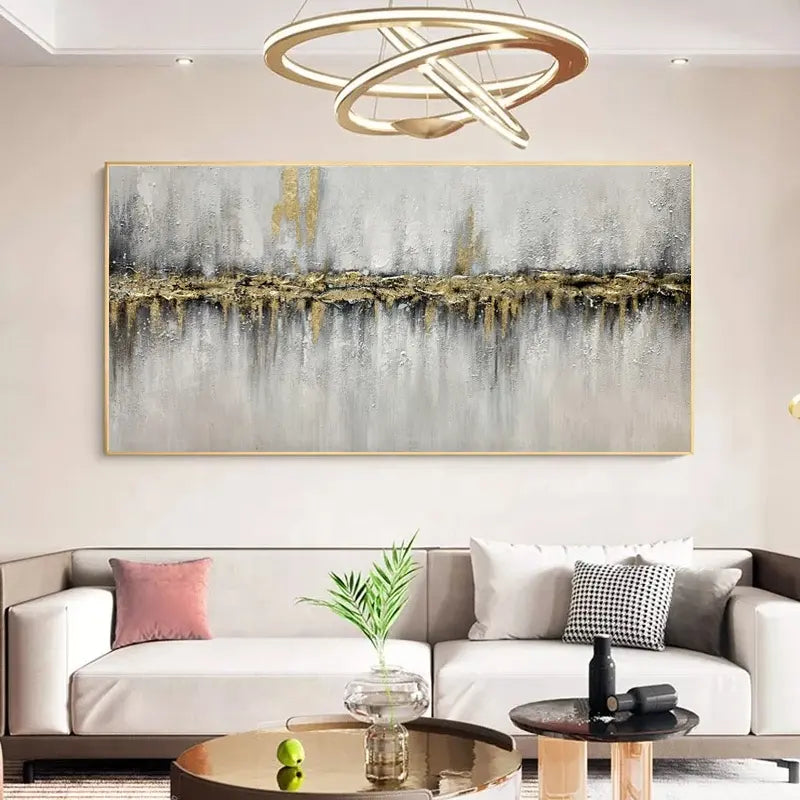 Gold Line Abstract Wall Art