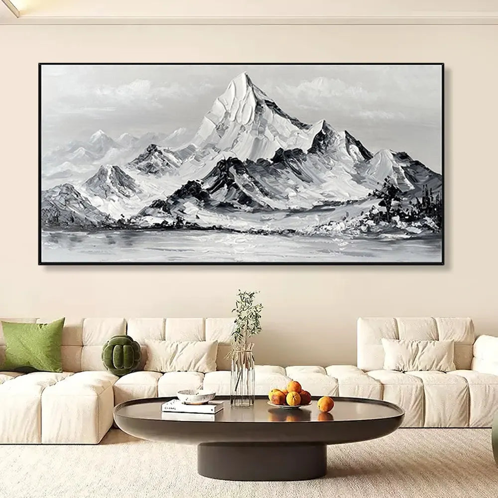 Textured Mountain Abstract Art