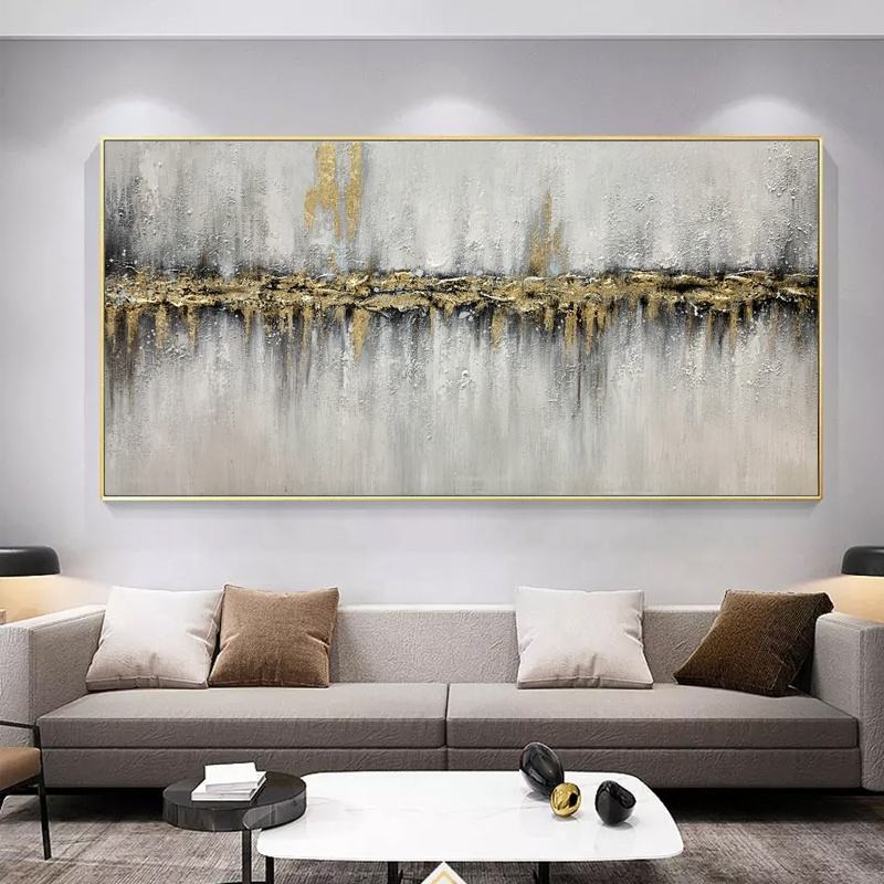 Gold Line Abstract Wall Art