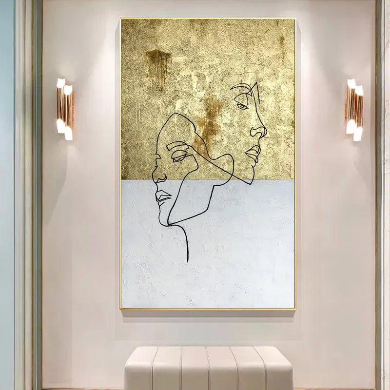 Faces Abstract Wall Art