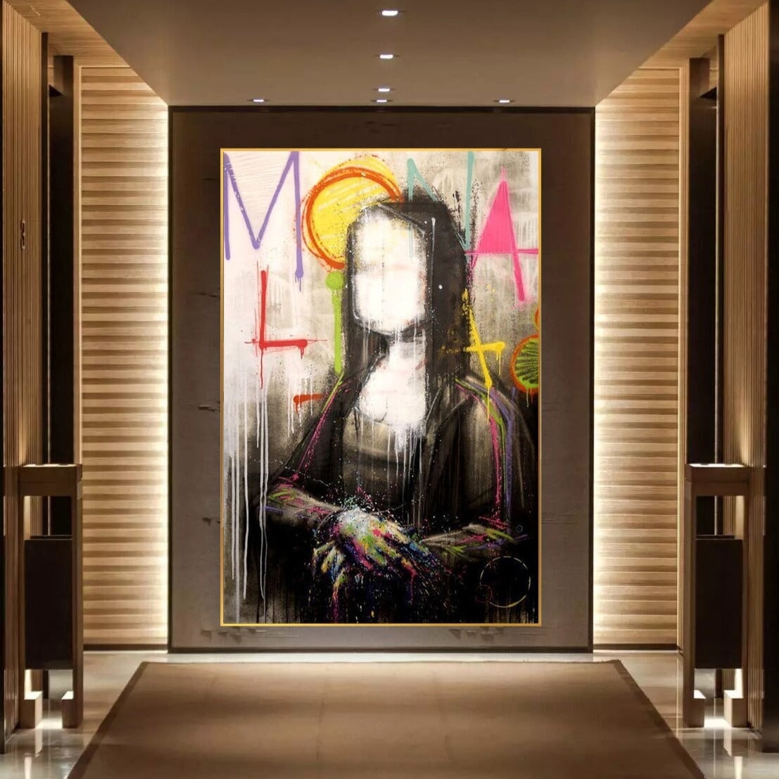 "Unknown Lisa" Graffiti Painting