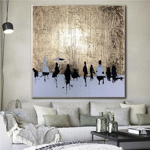 Winter Walk Abstract Wall Art