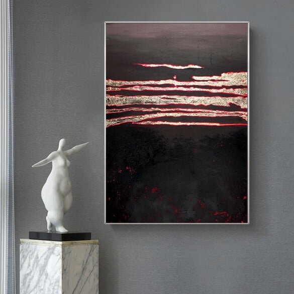 Smouldering Coals Abstract Art