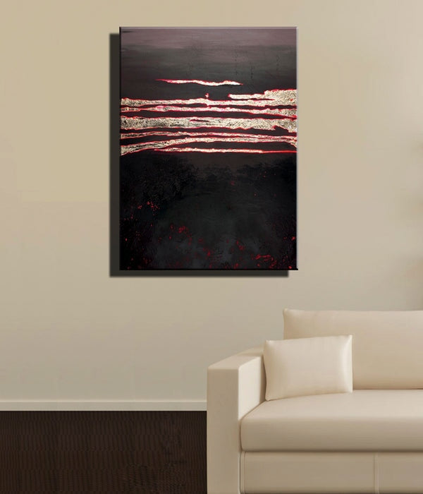 Smouldering Coals Abstract Art