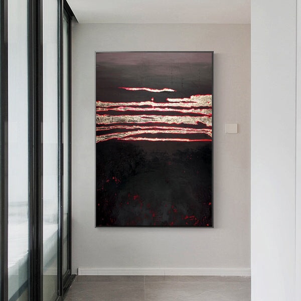 Smouldering Coals Abstract Art