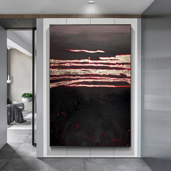 Smouldering Coals Abstract Art