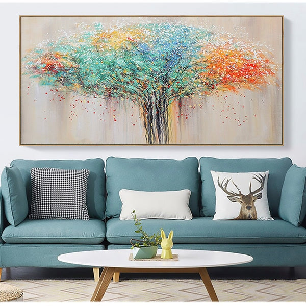 Colored Tree Abstract Art