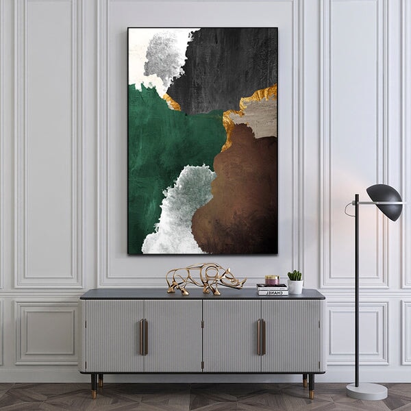 Mountain Spring Abstract Art