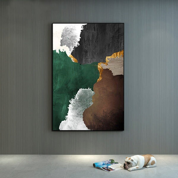 Mountain Spring Abstract Art