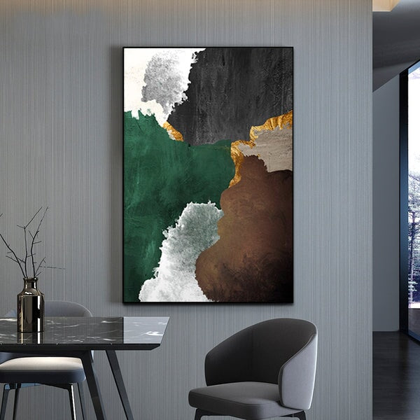 Mountain Spring Abstract Art