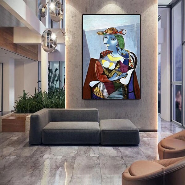 Beauty In A Hat Abstract Wall Art