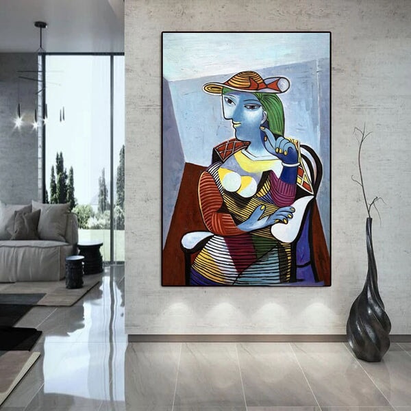 Beauty In A Hat Abstract Wall Art