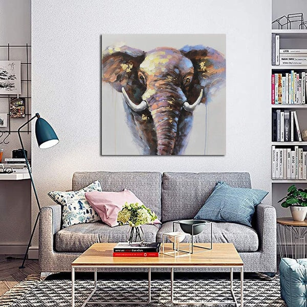 Elephant Abstract Wall Art | Elephant Abstract Wall Art | Abstract Wall Art | Paints Lab
