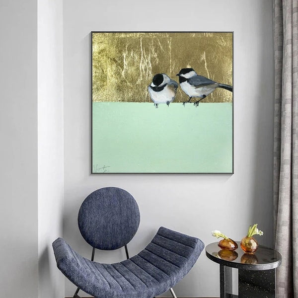 Sparrows Abstract Wall Art