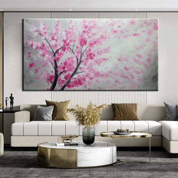 Pink Tree Abstract Art