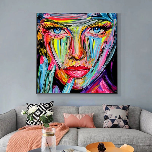 Face Abstract Wall Art