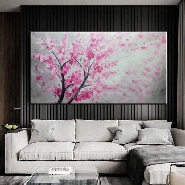 Pink Tree Abstract Art