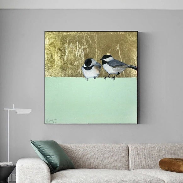 Sparrows Abstract Wall Art
