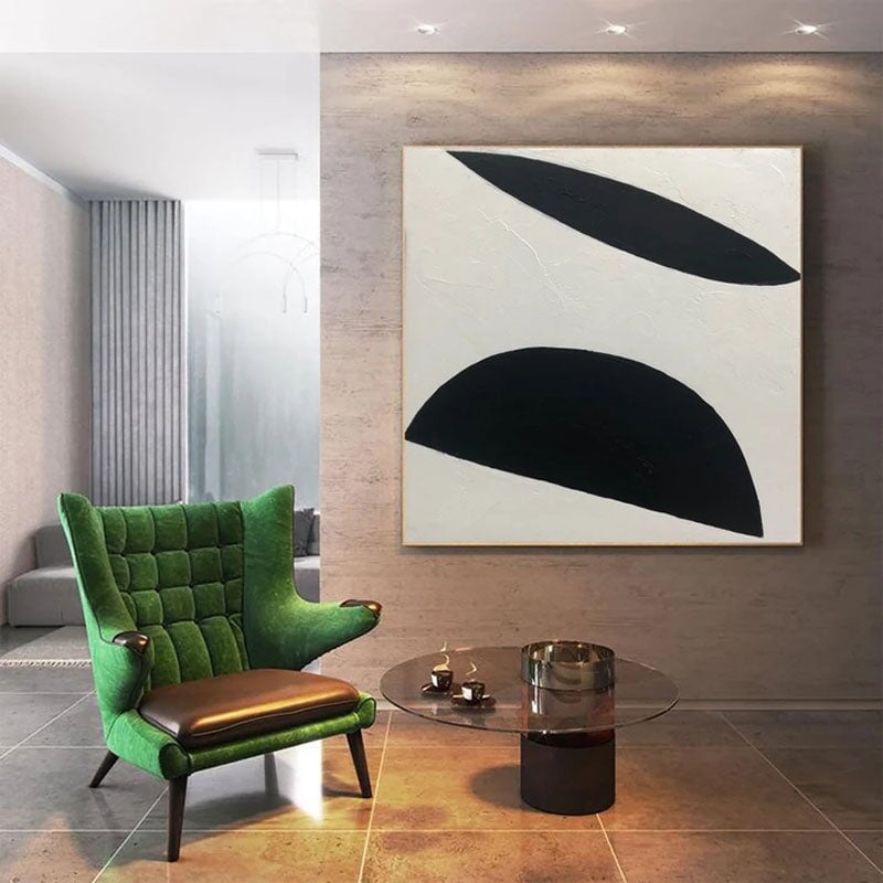 Black Hemispheres Canvas Wall Art
