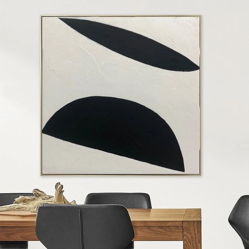 Black Hemispheres Canvas Wall Art