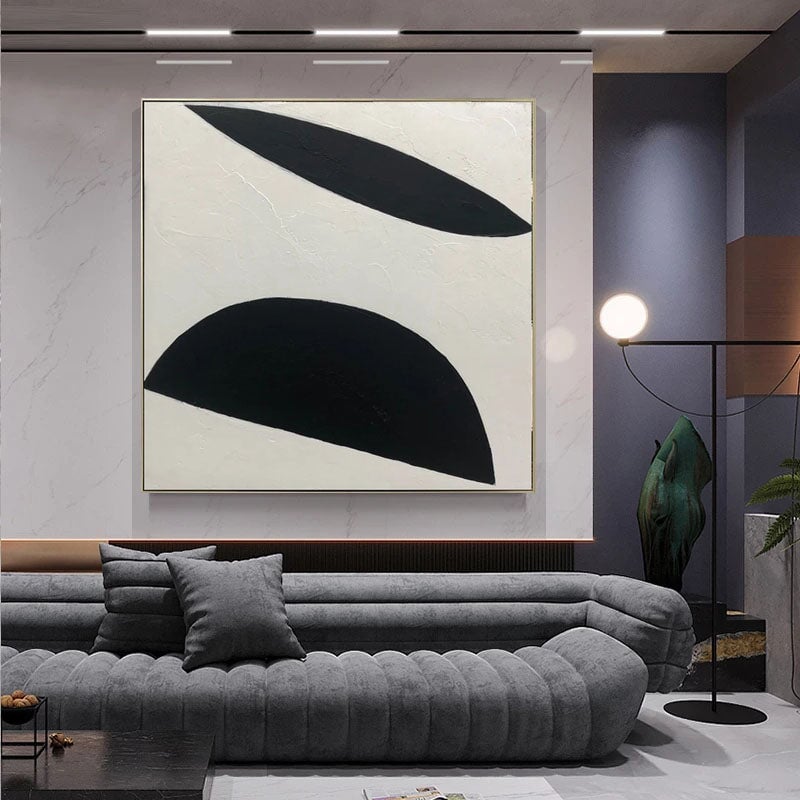 Black Hemispheres Canvas Wall Art