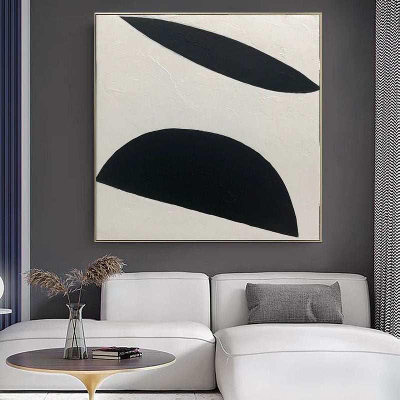 Black Hemispheres Canvas Wall Art