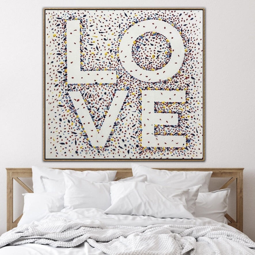 Thick Structure Abstract Painting "Love"