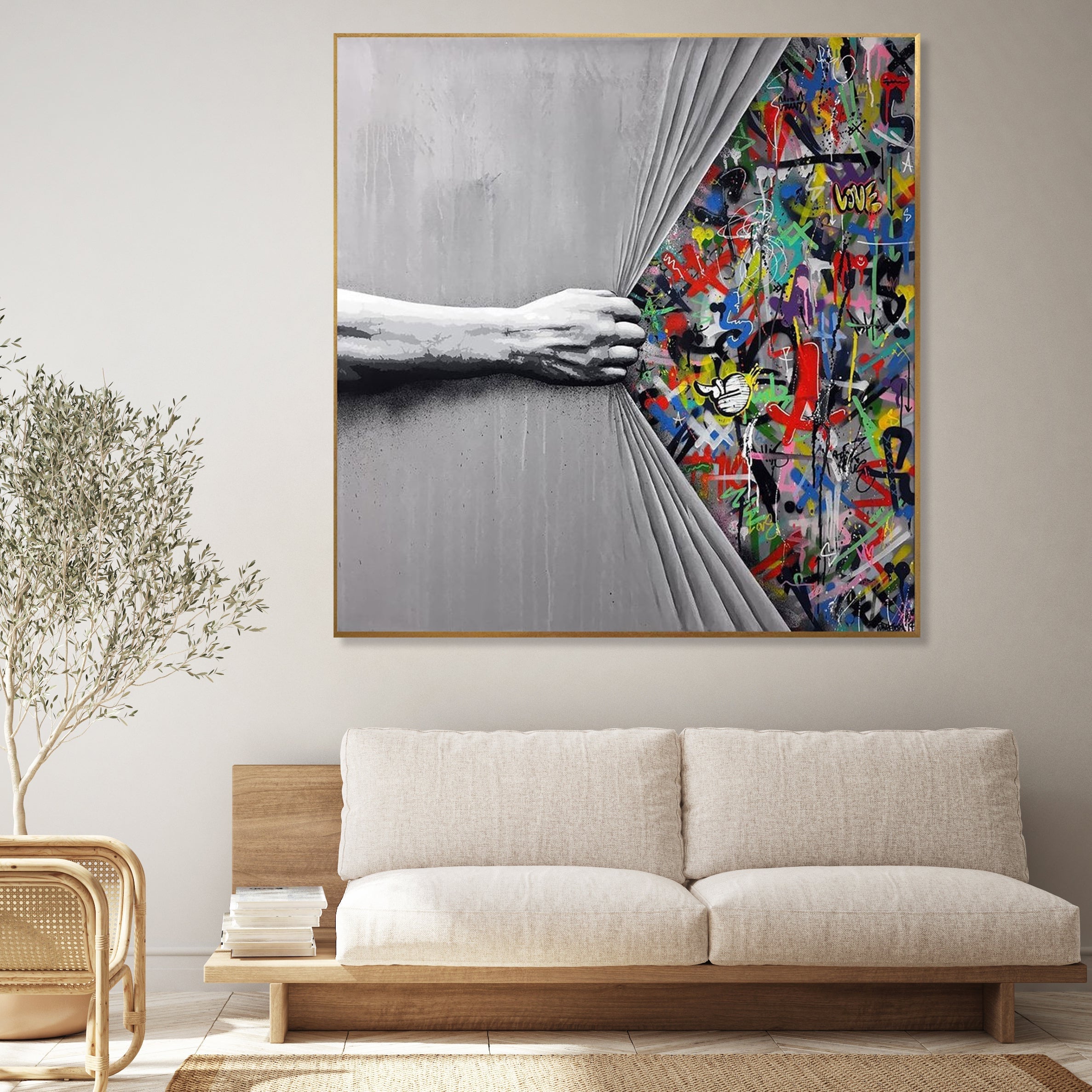 Graffiti Painting "Curtain"