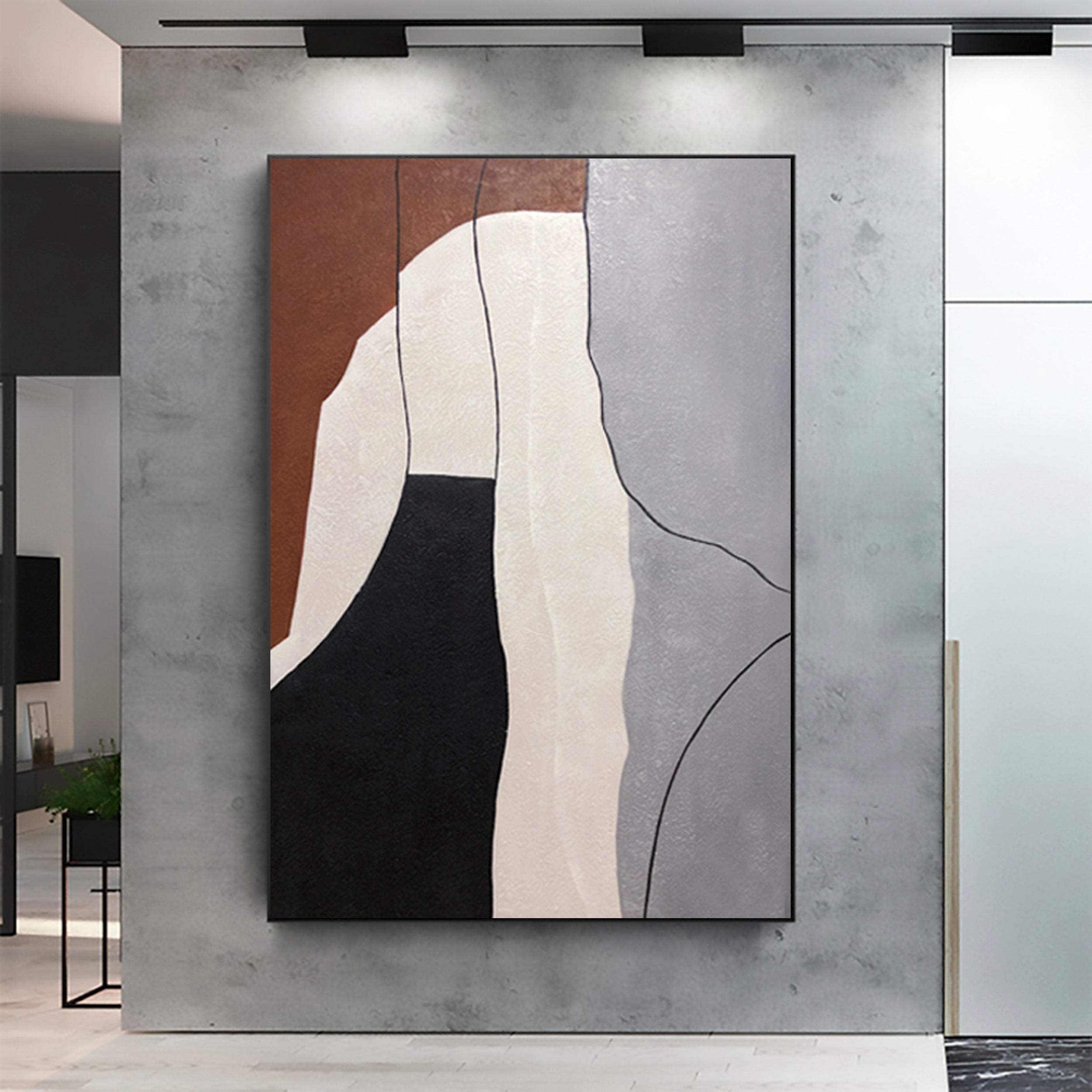 Bishop Wall Art - Bishop Abstract Wall Art - Paints Lab