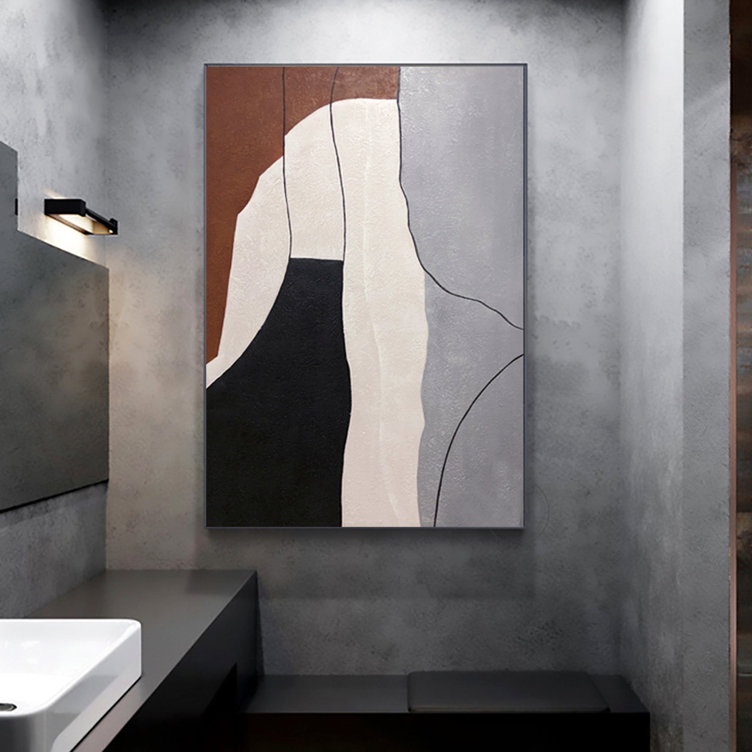 Bishop Wall Art - Bishop Abstract Wall Art - Paints Lab