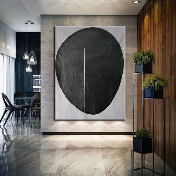 Black Ball Abstract Wall Art