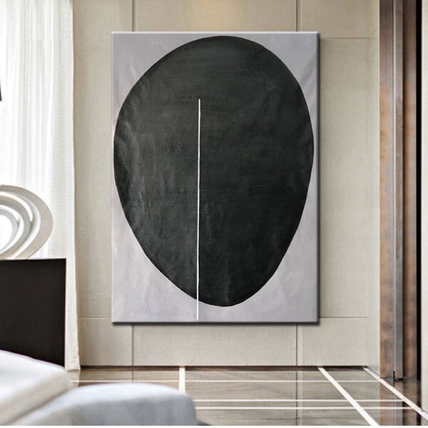 Black Ball Abstract Wall Art