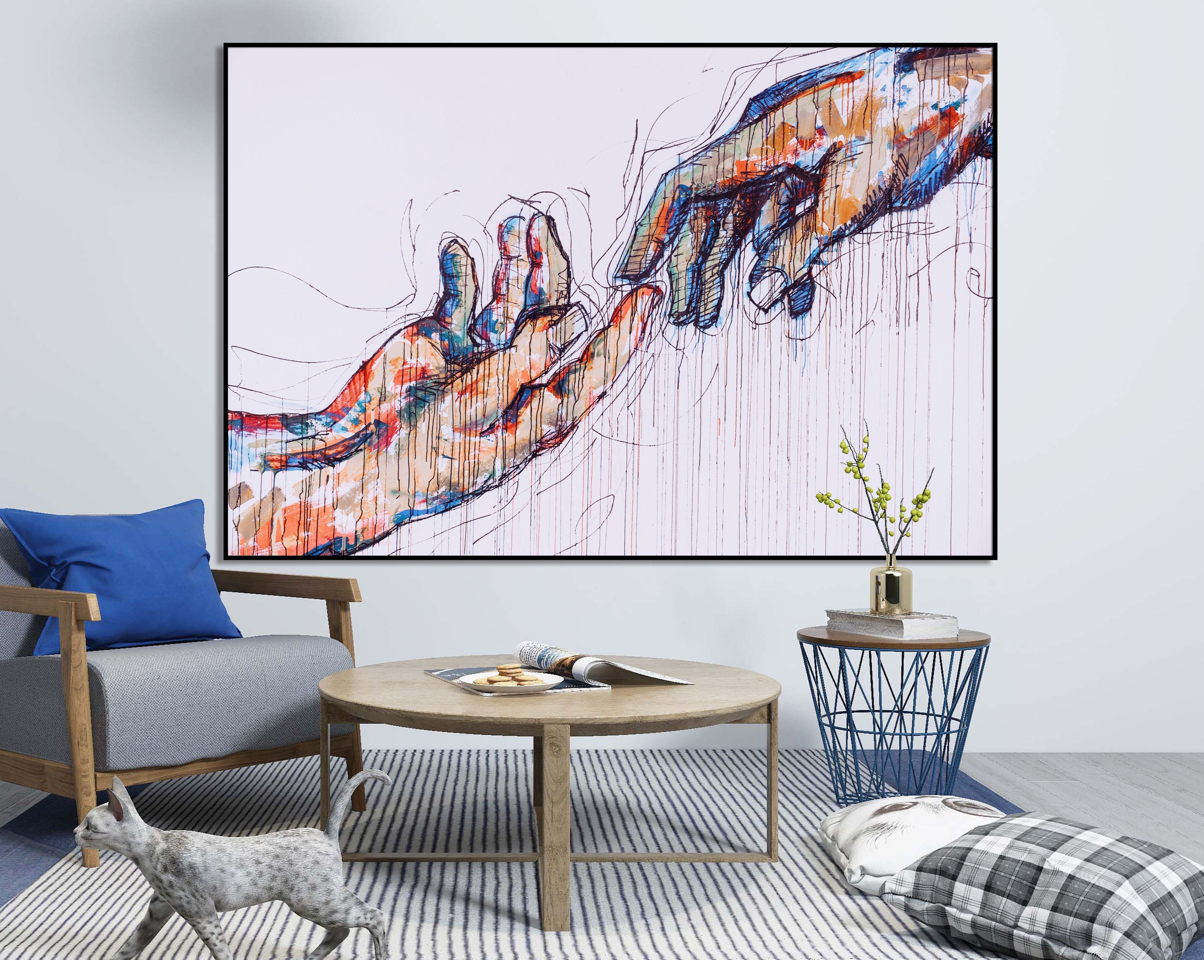 Sense of Touch Graffiti Wall Art