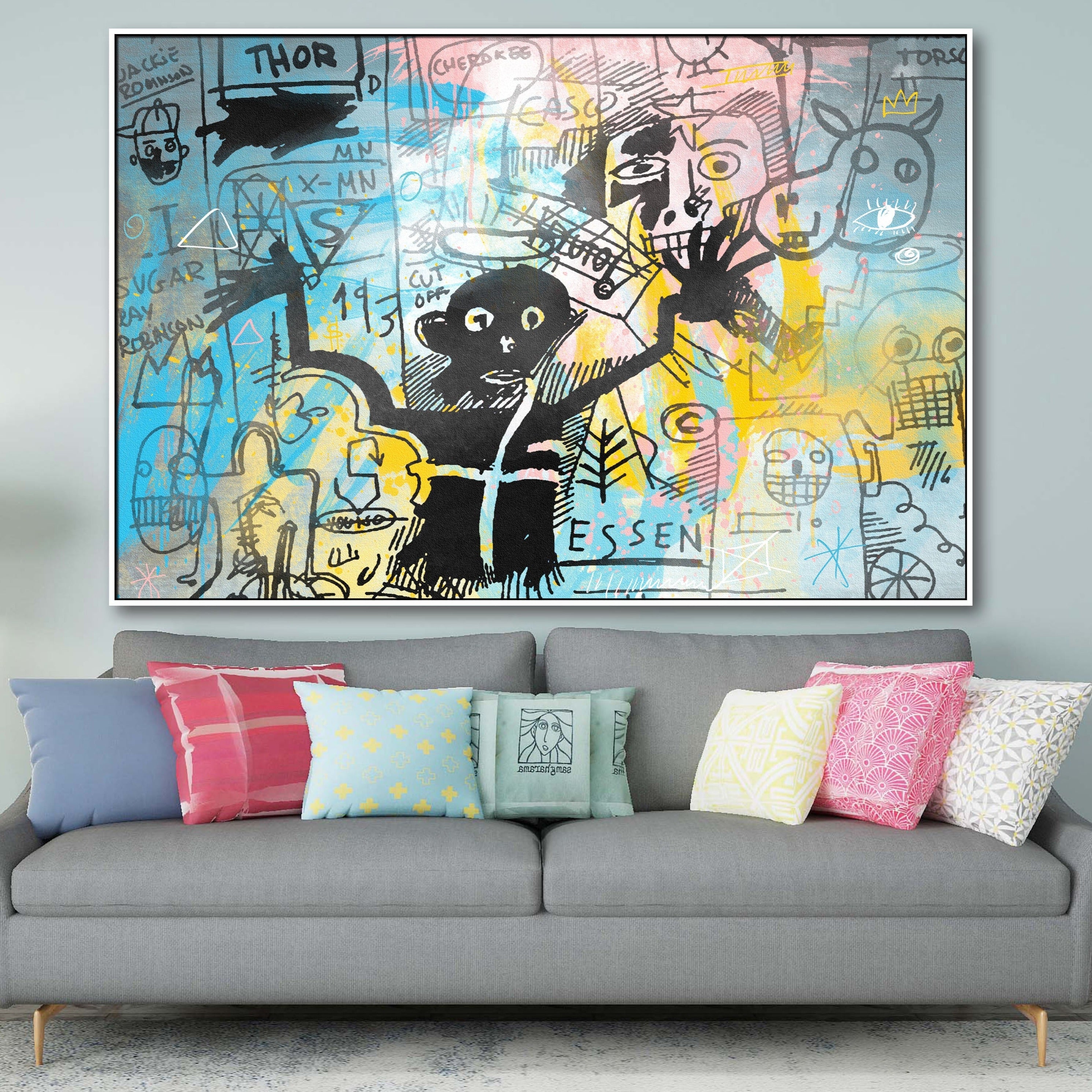 Modern Graffiti Wall Art