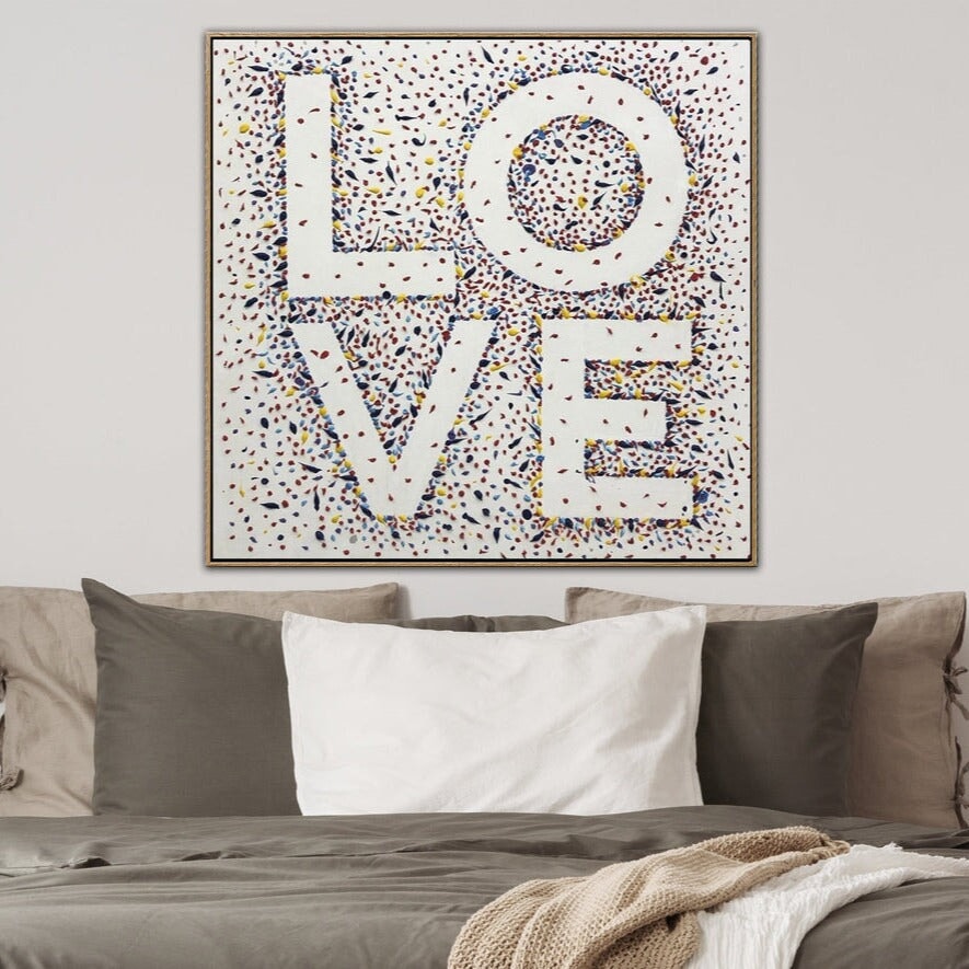 Thick Structure Abstract Painting "Love"