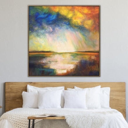 Rainbow Sky Abstract Wall Art