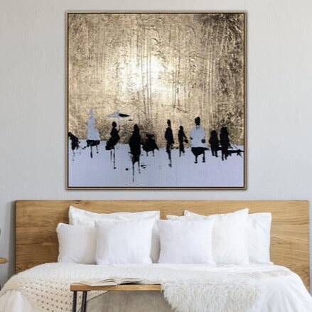 Winter Walk Abstract Wall Art