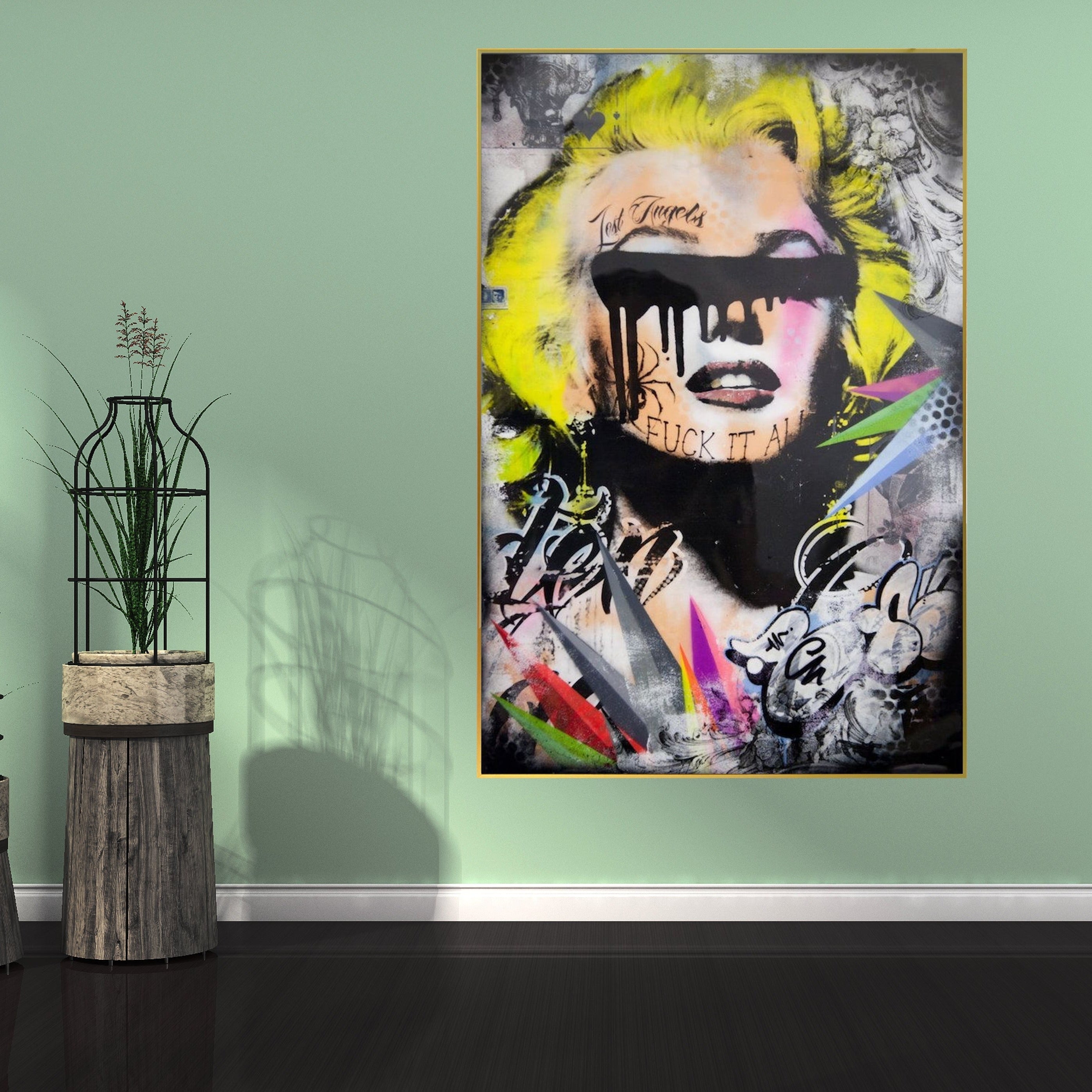 Marilyn Modern Graffiti Wall Art