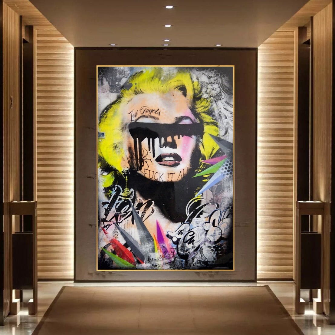 Marilyn Modern Graffiti Wall Art