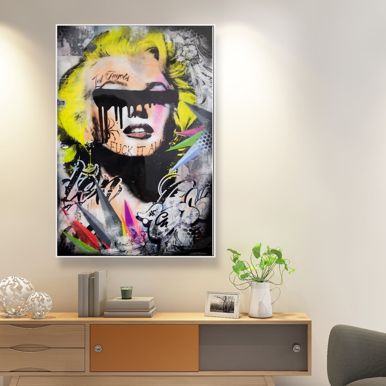 Marilyn Modern Graffiti Wall Art