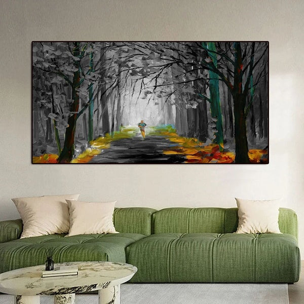 Forest Path Abstract Wall Art